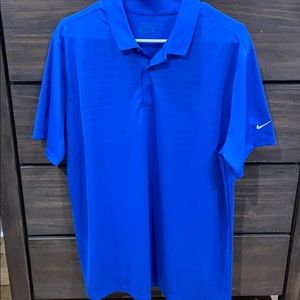 Royal blue nike golf polo
